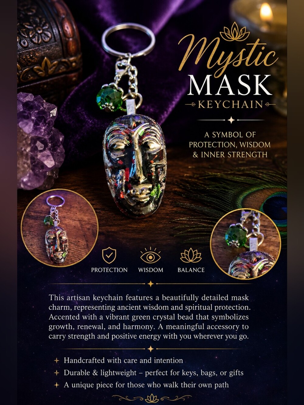 Mystic Mask Keychain